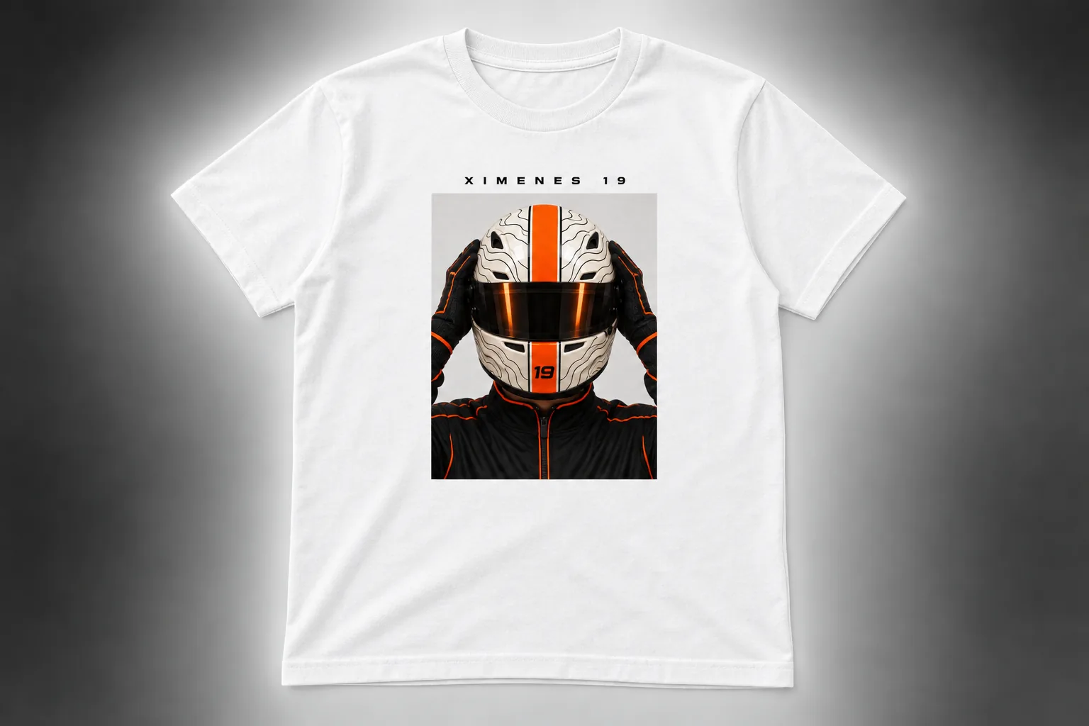 Camiseta branca com foto